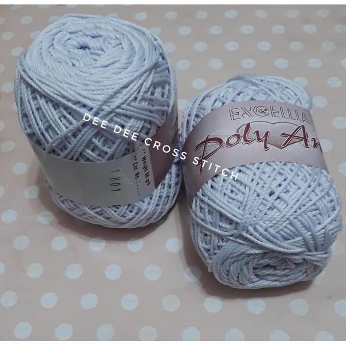 Benang Rajut/Chrocet Excellia - Poly Angel 1801