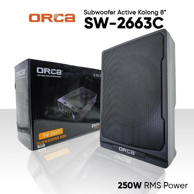 Suara Lebih Ngebass Subwoofer Aktif Orca Sw-2663/Sub Kolong Orca 2663/Basstube Sw-2663