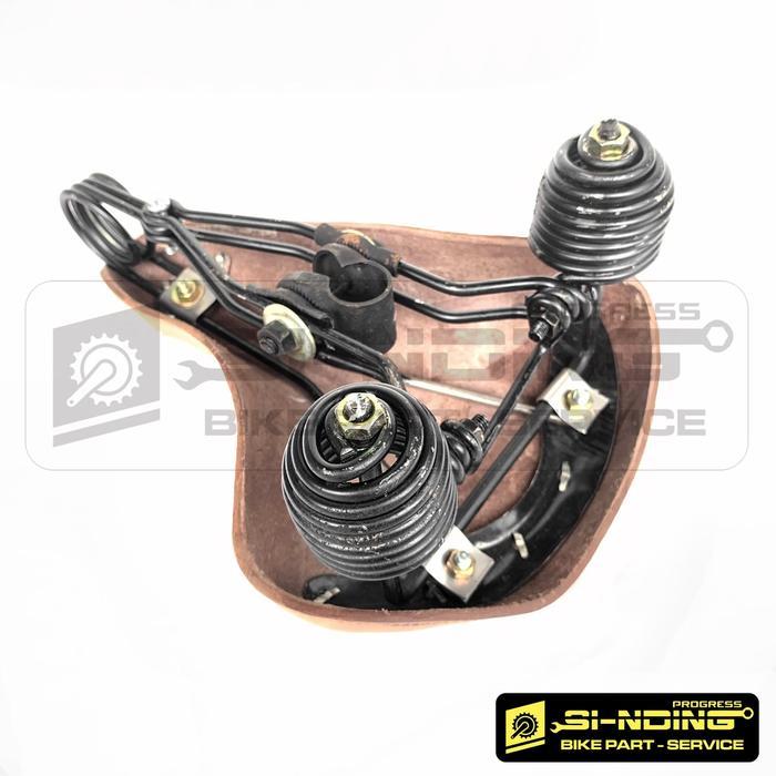 Sedel Sadel Per Gandul Gelung Jok Sepeda Onthel Brooks Kulit Coklat