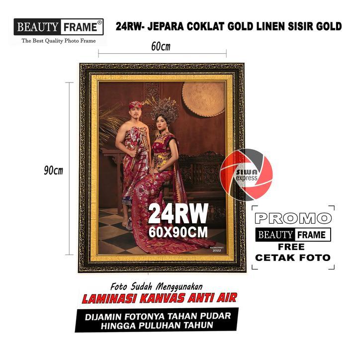 BEAUTY FRAME 24RW 60x90 BINGKAI GRATIS CETAK FOTO LAMINASI KANVAS ANTI AIR