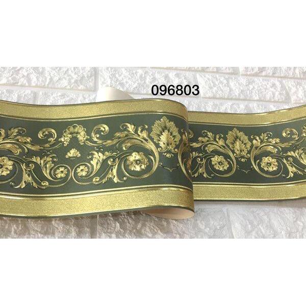 MNTB" WALLPAPER DINDING BORDER LIST KLASIK HIJAU