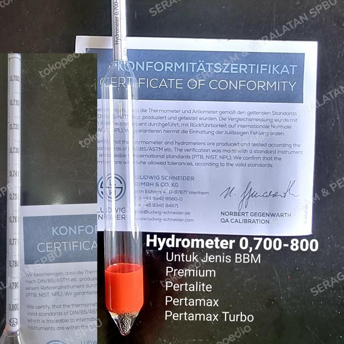 Hydrometer BBM 0,700-0,800