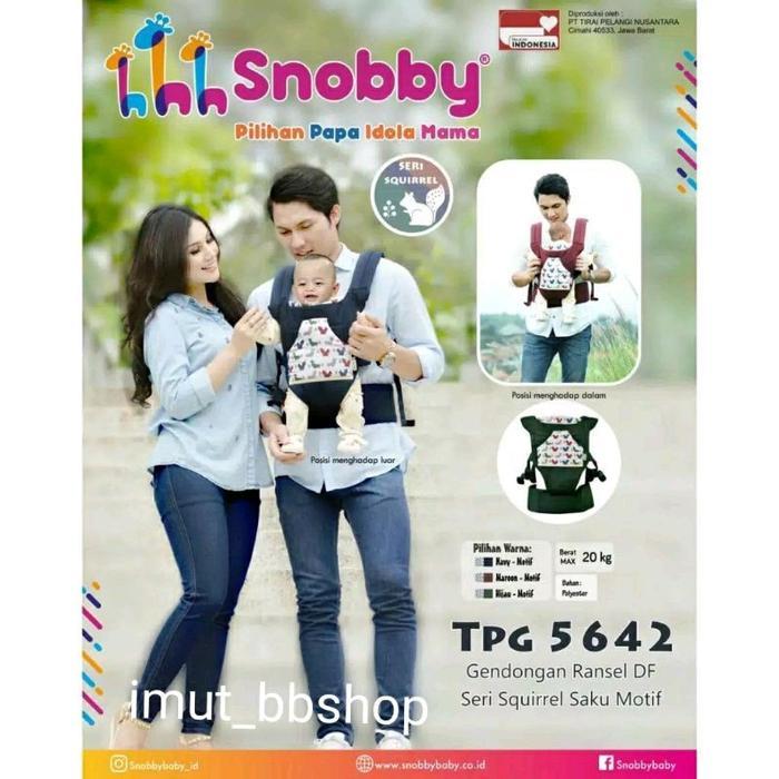 Gendongan Ransel DF SERI SQUIRREL Saku TPG 5642 Gendongan snobby