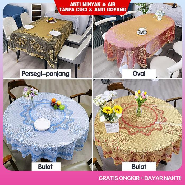 TERMURAH <> Loyal BosTaplak Meja Makan 4-10Kursi Bahan Kain Taplak Meja Makan / D103-A-1/2/3 Untuk