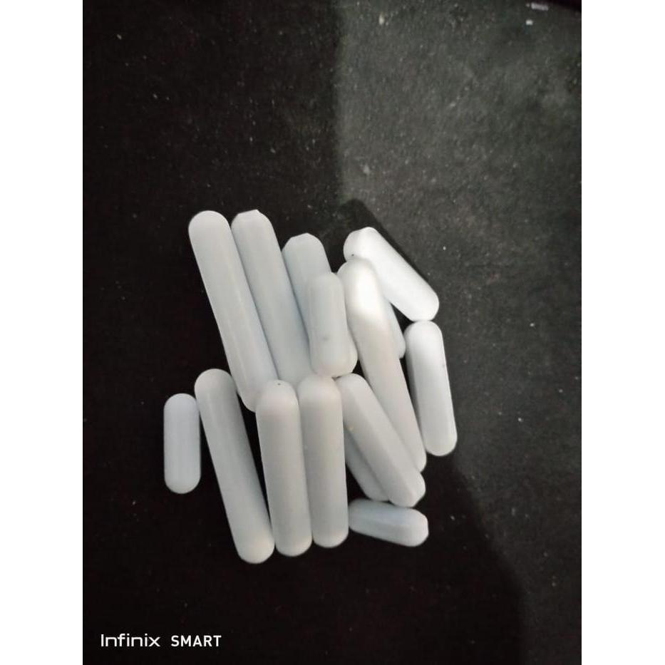 PTFE MAGNETIC STIRRER BAR, CYLINDRICAL (TERDAPAT 6 PILIHAN UKURAN)