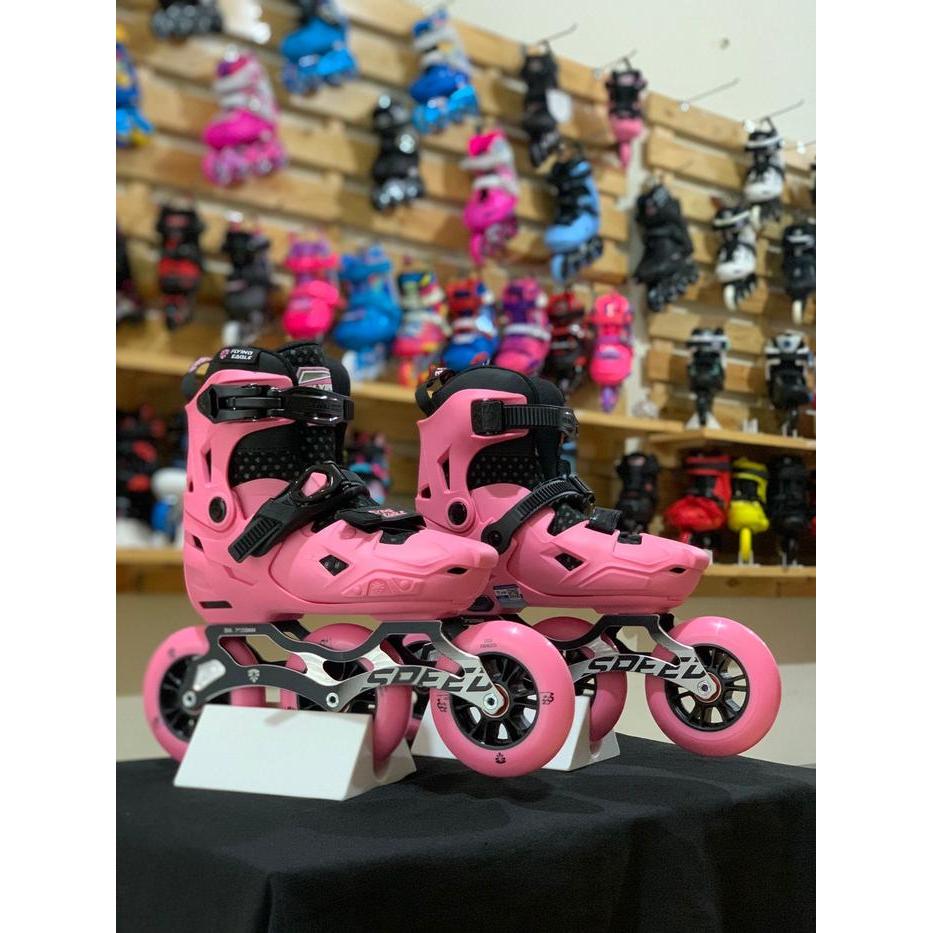 Sepatu Roda Inline Skate Anak Flying Eagle S7 Speed Pink