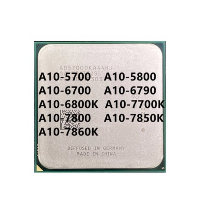 A10-5700 A10-5800K A10-6700 A10-6790 A10-6800K A10-7700K A10-7800 A10-7850K A10-7860K Socket Fm2