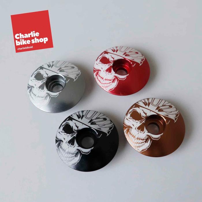 Kustom Caps Graphic Top Cap Made In Usa - Cycling Skull