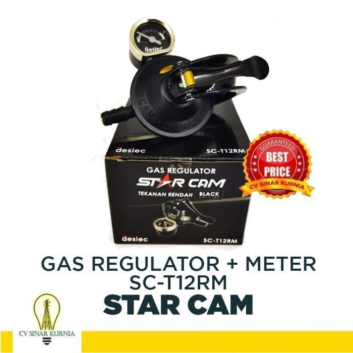 Supreme Regulator Gas Starcam T12Rm Regulator + Meter Black Edition
