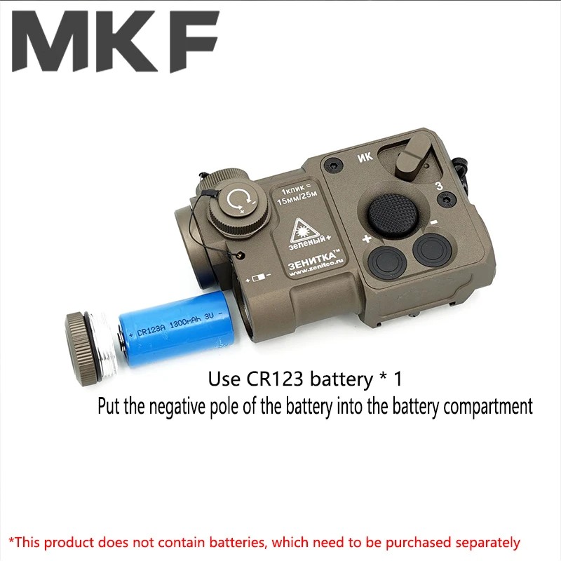 Sotac Tactic Gear Perst-4 Green Laser Ir Laser Metal Indicator Adjustable Power Ar15 Hk416 Airsoft