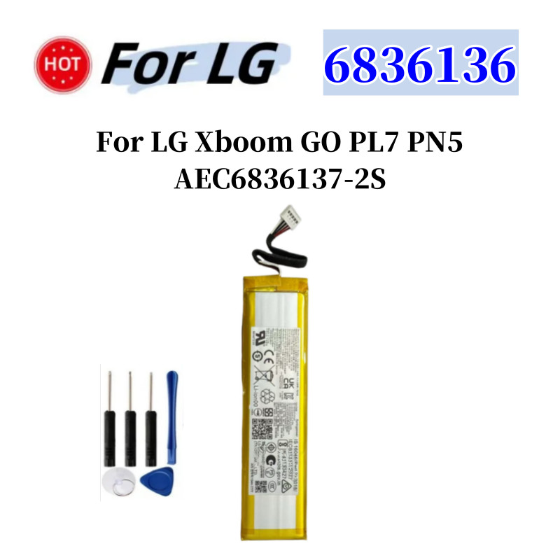 6836136 Mobile Phone Battery For LG Xboom GO PL7 PN5 AEC6836137-2S 6836136 Bateria 900mAh Batteries