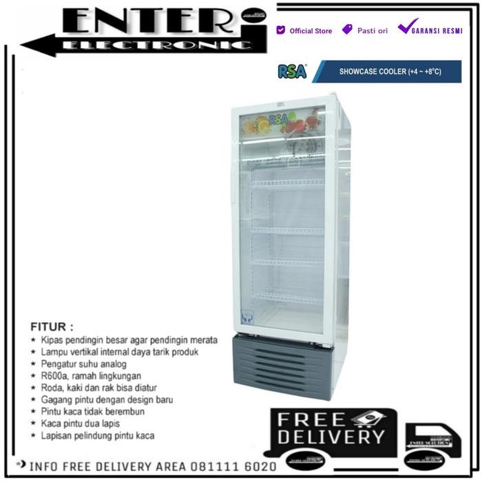 RSA AGATE 240 - SHOWCASE RSA DISPLAY COOLER LEMARI PENDINGIN AGATE240