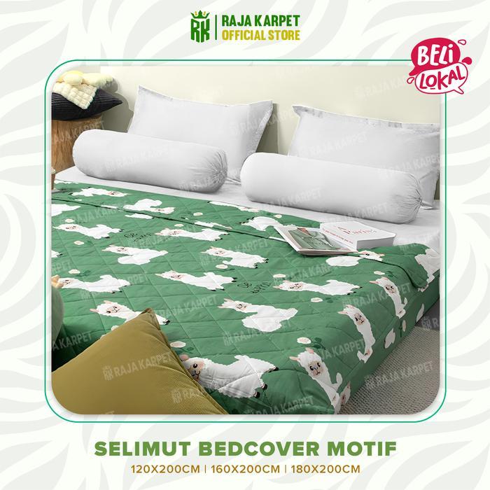 Bonita World - Karpet Selimut Lembut Estetik Uk 120 160 180 X 200Cm Bedcover Only Bahan Microtex &