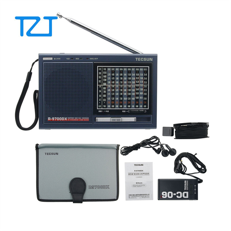 SPECIAL TZT TECSUN R-9700DX TECSUN Radio Receiver FM SW MW High Sensitivity Stereo Radio 48MYA BEST 