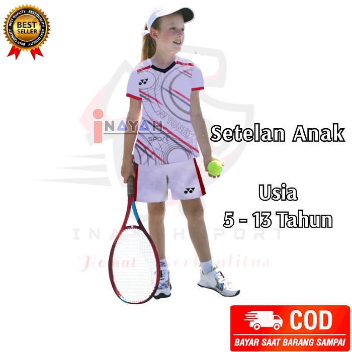 ASLI Baju OlahAnak Laki laki dan Perempuan,Baju Setelan Badminton,Tenis,Voli Set Cowok Cewek Sport