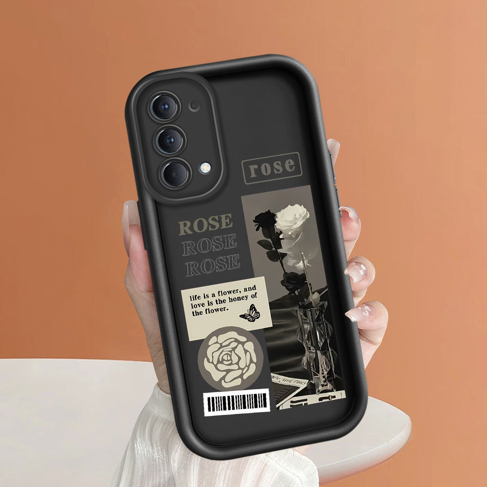 Casing Mode Trendi Untuk For OPPO Reno 4 4G Phone Case Softcase Soft Kesing Sofcase Cesing C8-6002 C