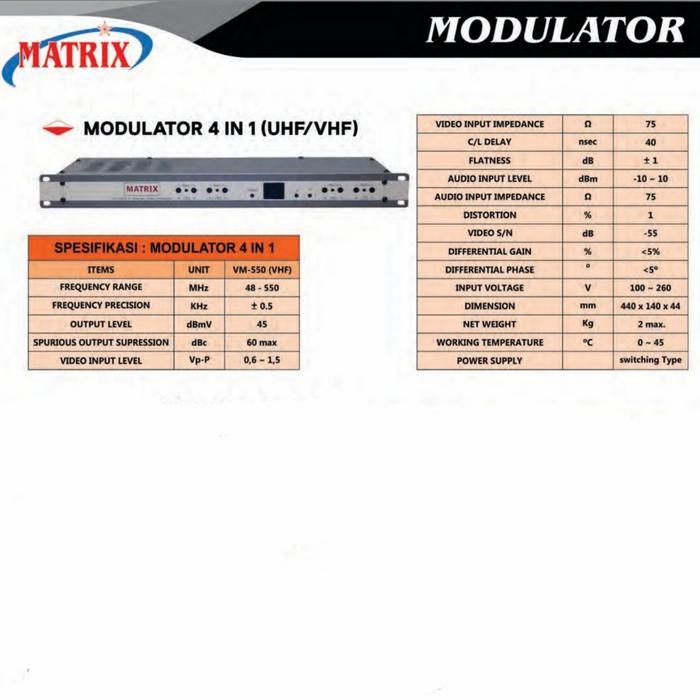 Modulator 4Channel Matrix VM 550