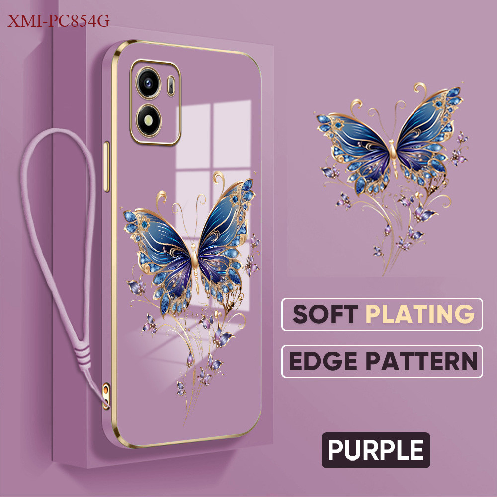 Casing Hp Untuk Xiaomi Poco C85 C71 C65 C40 Lokal Stock Send Lanyard Phone Case Berlapis Kesing 2811