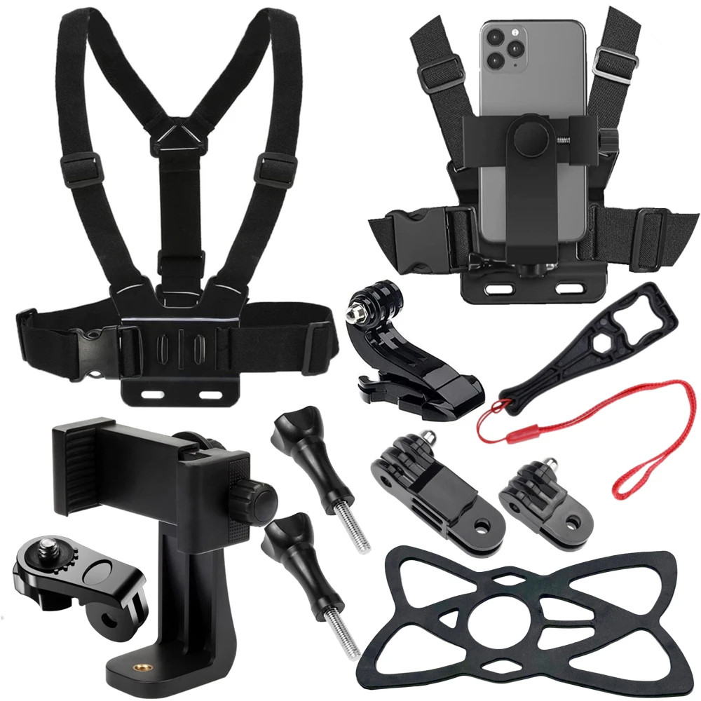 Accessories Kit Chest Strap Mount Belt Mobile Phone Holder For Chest Strap For Gopro Hero Sjcam