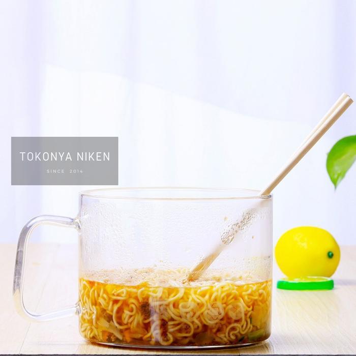 mangkok kaca mangku salad rame dengan tutup tahan panas