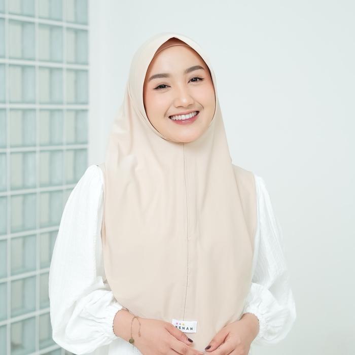 Kenan - Bundling Lana Size L Jersey Isi 10Pcs (Random) Matt Jersey Jilbab Muslim Kerudung Instan