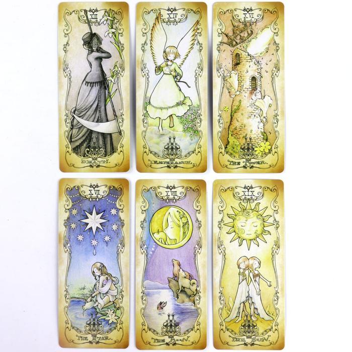 Low Scare Tarot Language of Flower Japanese Anime Style