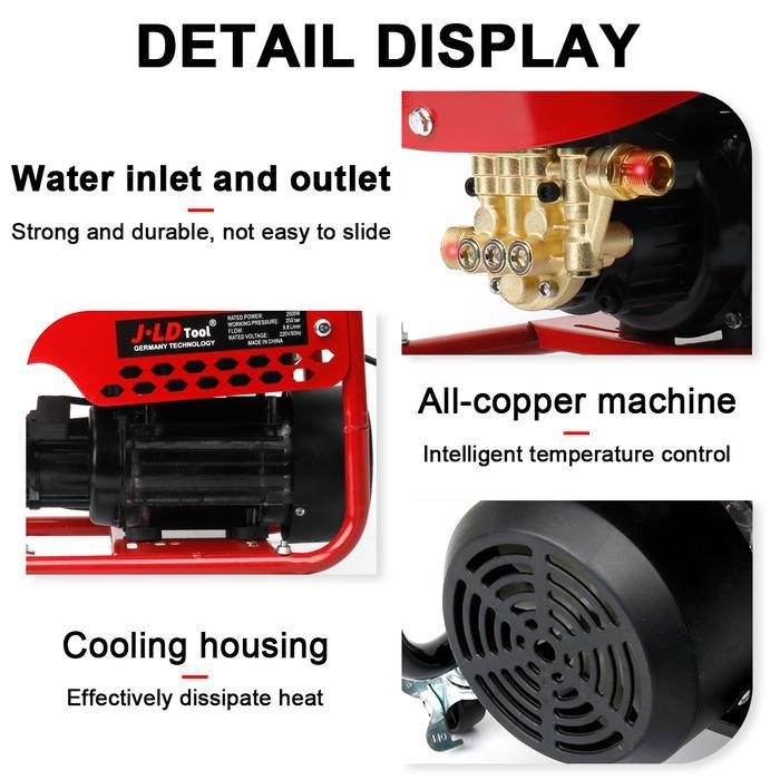 Jld Alat Steam Cuci Motor & Mobil Jet Cleaner Mesin Cuci Jet Cleaner Tekanan Tinggi Washer 3200W