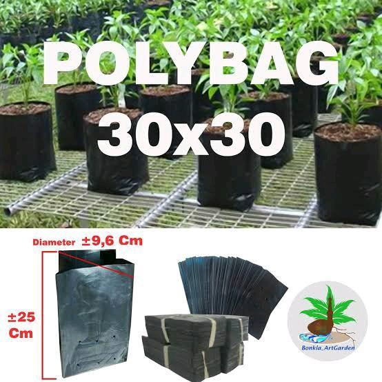 Polybag tanaman ukuran 30x30 isi 30 lembar - plastik polybag 30x30 isi 30 pcs - planter polybag
