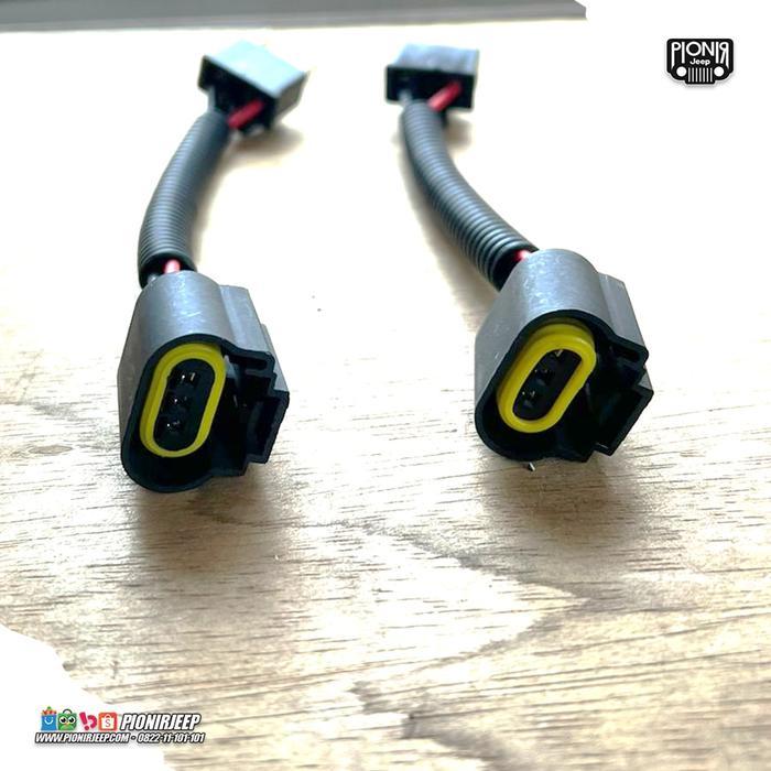 H4 To H13 Adaptor Headlamp Headlight Adapter Connector Cable Kabel Populer