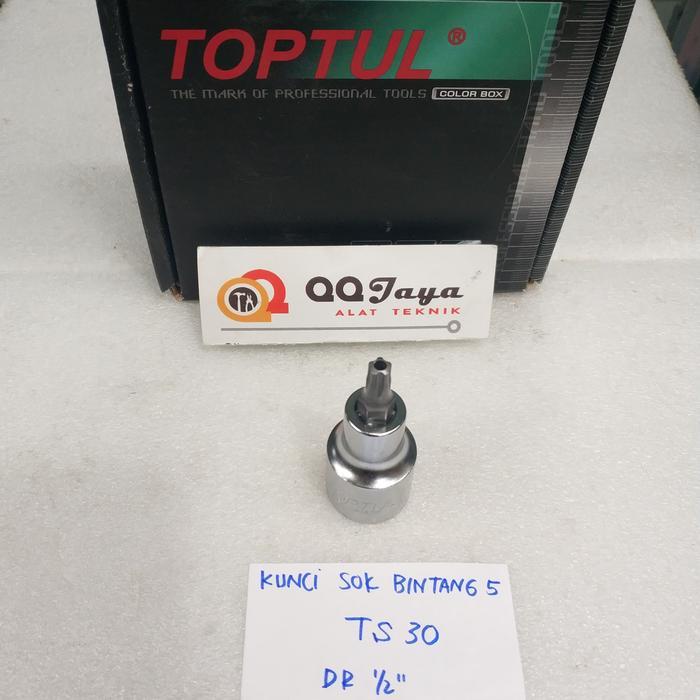 Kunci sok Bintang 5 ukuran T30 - TOPTUL - Kunci Bospom