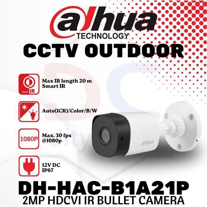 Camera Cctv Dahua Outdoor 2Mp [Dh-Hac-B1A21P]
