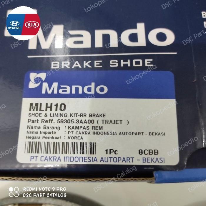 Kampas Rem Belakang Hyundai Trajet