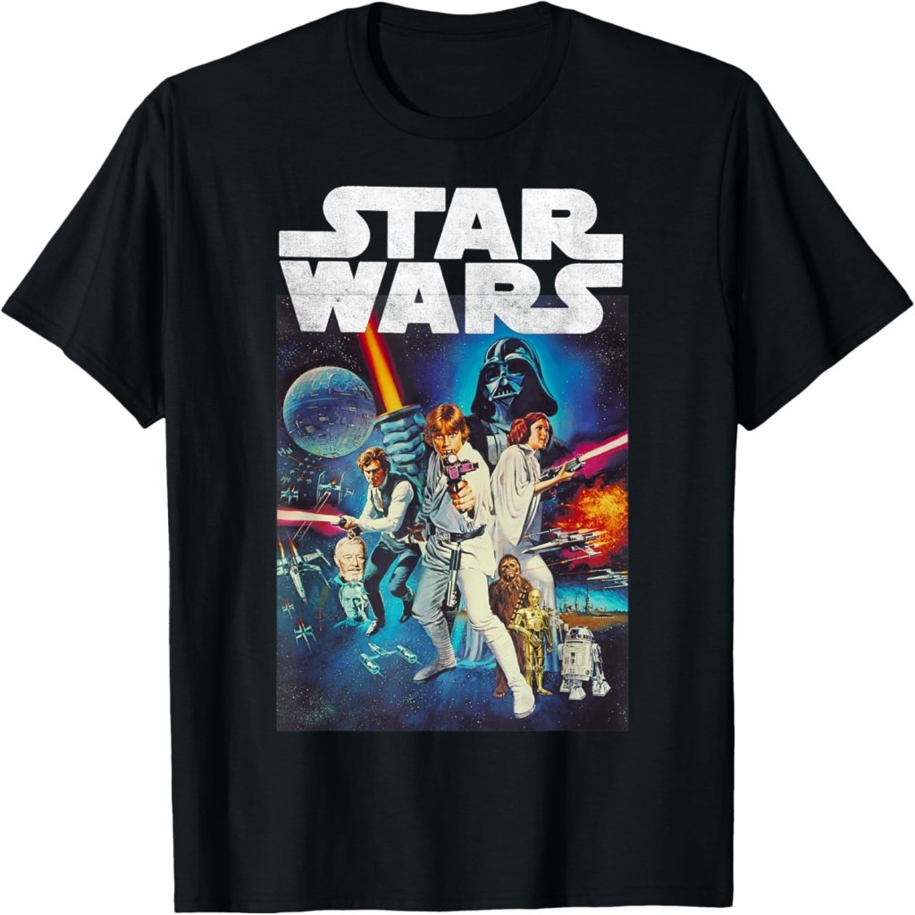 Star Wars Vintage Cast Poster Disney+ T-Shirt