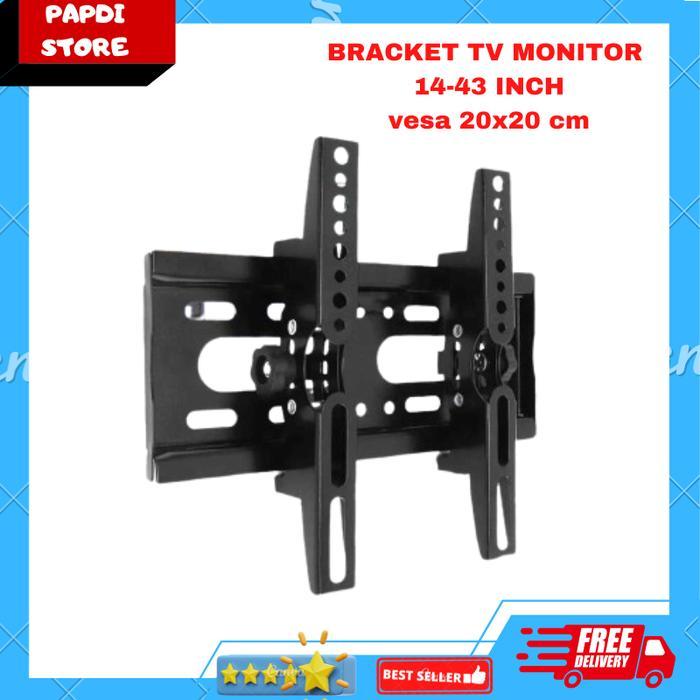 "New" Bracket TV Monitor / Braket TV Flat Panel 20 x 20 cm 14-43 Inch TV