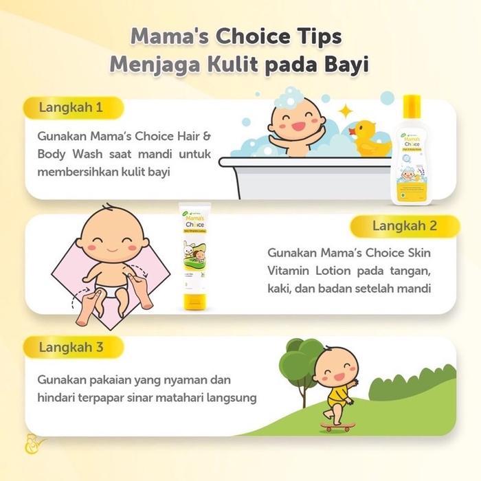 Mama Choice Baby Skin Vitamin Lotion Cream Krim Penghilang Bekas Gigitan Nyamuk Bayi Pelembab