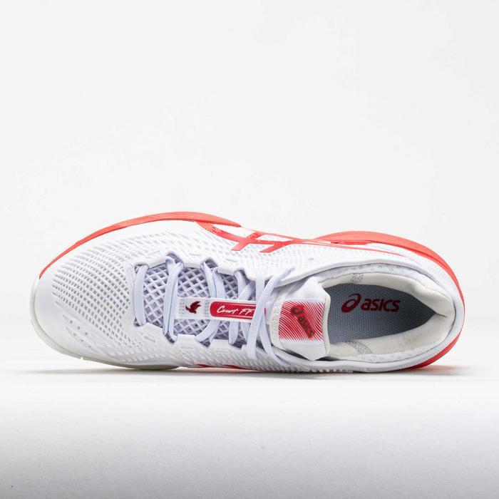 READY NEW Sepatu Tenis Asics COURT FF 3 NOVAK White Electrical Red / Asics COURT FF NOVAK Tennis