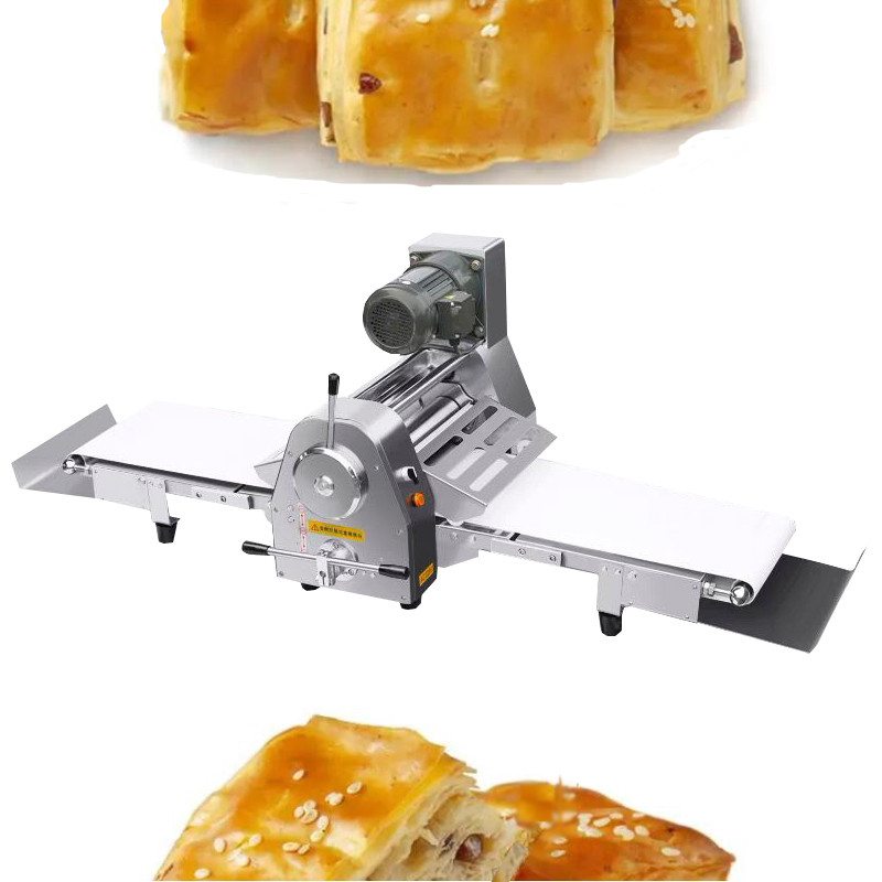 JUAL Mini Dough Sheeter Table Top Dough Roller Machine Reversible Commercial Pizza Dough Sheeter For