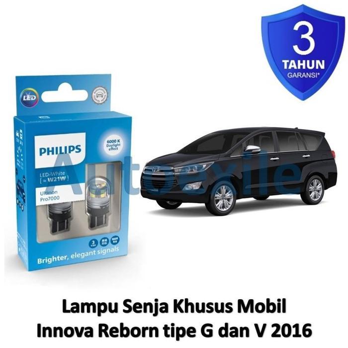 Lampu Senja Innova Reborn Philips Ultinon Led T20 W21W Ck 6000K Putih