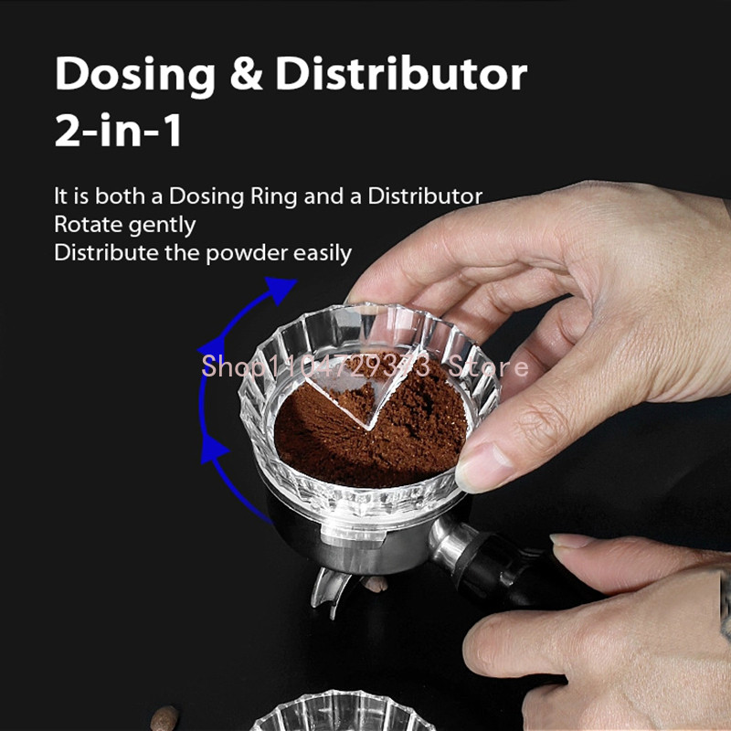 Coffee Dosing Ring Funnel Magnetic Distributor 51Mm 58Mm For Delonghi E61 Gaggia Portafilter Barista