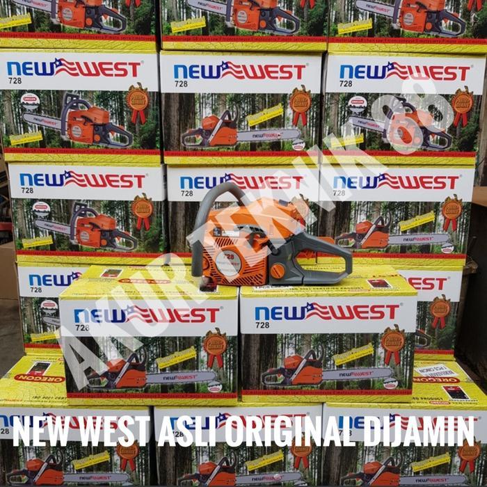 gergaji mesin chainsaw new west 728 TANPA BAR TANPA RANTAI