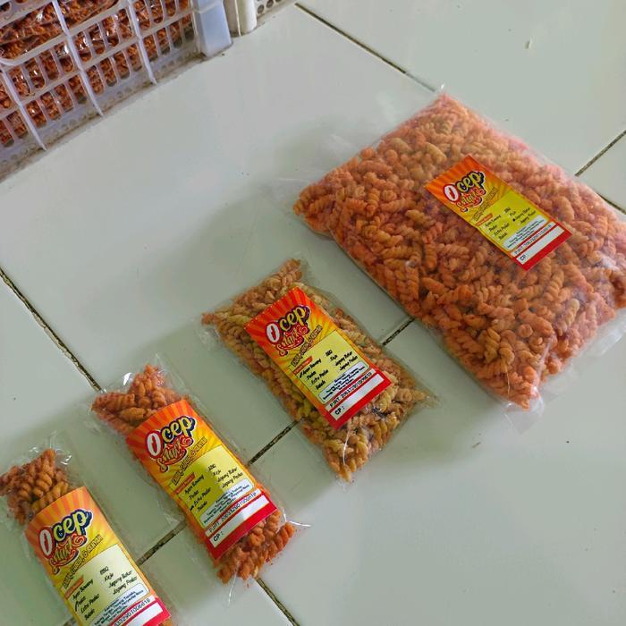 Makaroni Gandum Paket Jualan Ocep Snack Isi 100 Pcs Pak Terpercaya