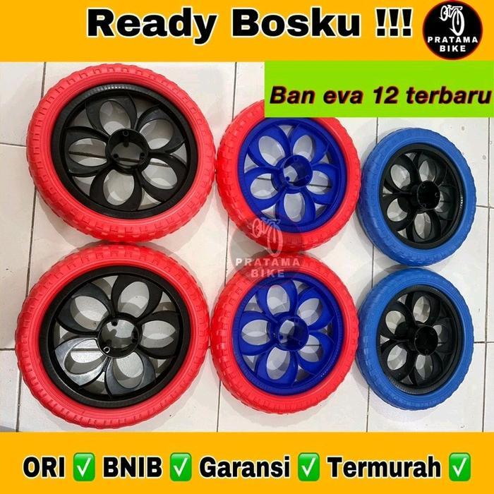 Ban Eva Anak Uk 12 Inch Rim Velg Pvc Roda Ban Mati Busa Eva Sepeda Anak Mini Ctb Bmx 12 (Include As