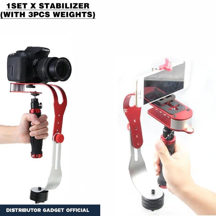Stabilizer Handheld Gimbal Kamera DSLR GoPro Smartphone HP Mirrorless