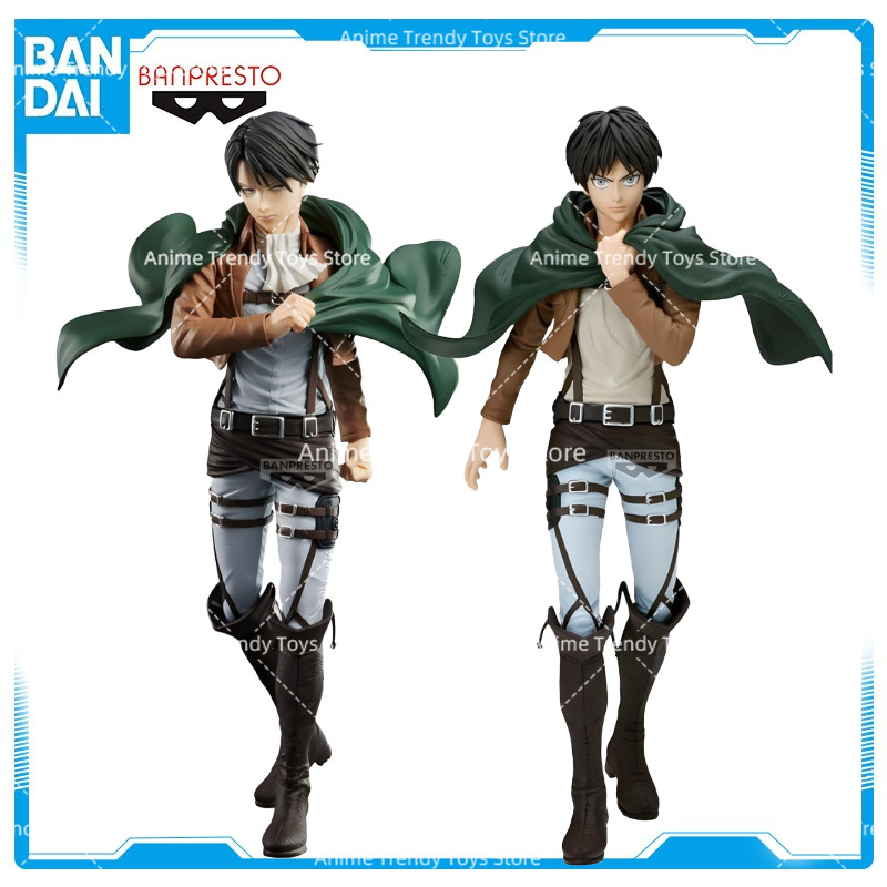 Original BANDAI BANPRESTO Action Figure Grandista Attack on Titan Eren Jaeger in stock Anime Figures