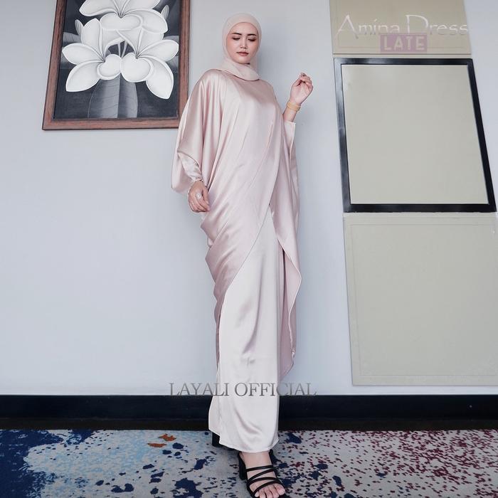 Layali - Amina Dress Silky Kaftan Kondangan By Layali