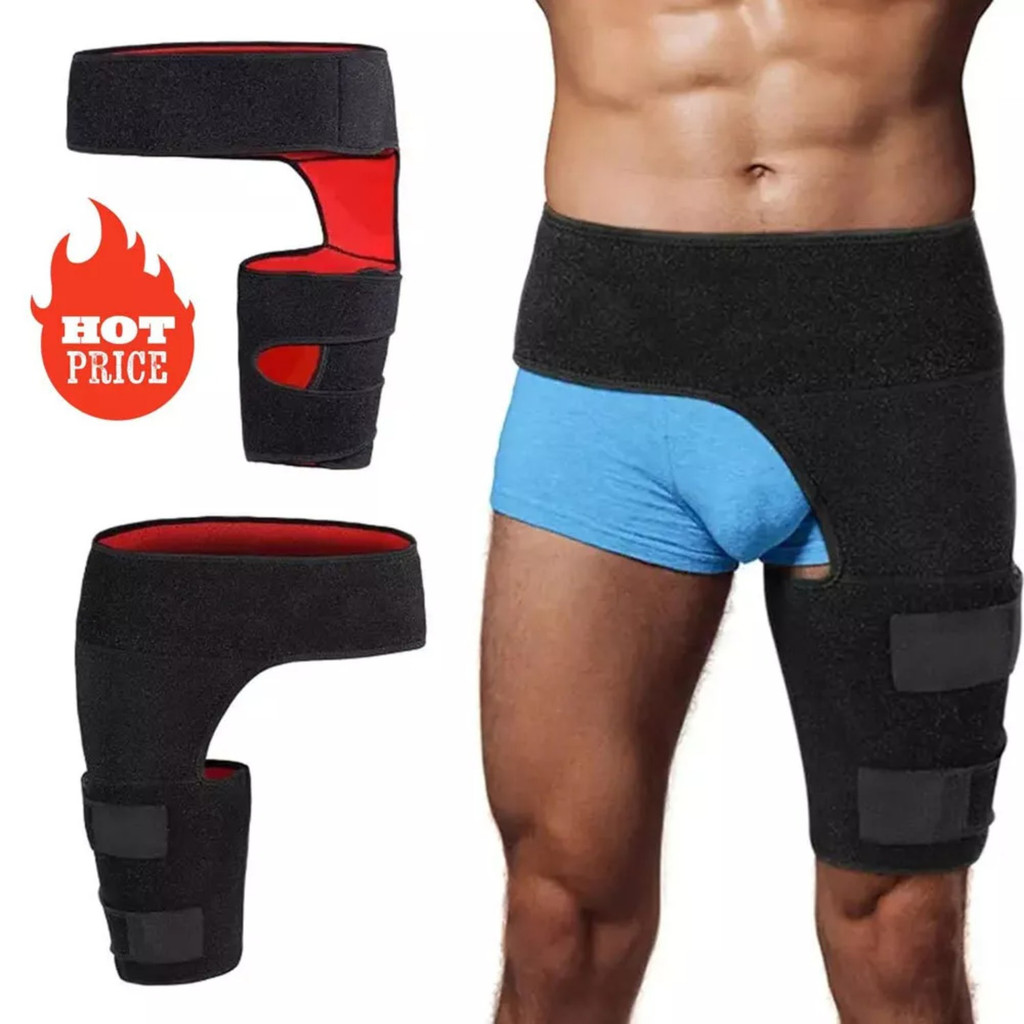 Sciatica Relief Hip Brace - Compression Wrap For Pain, Hamstring, Groin & Thigh Injuries -