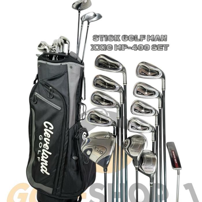 Stick Golf Man Original Xxio Mp-400 Shaft Graphite Flek Reguler Fullset Bag Golf - Set Golf Xxio