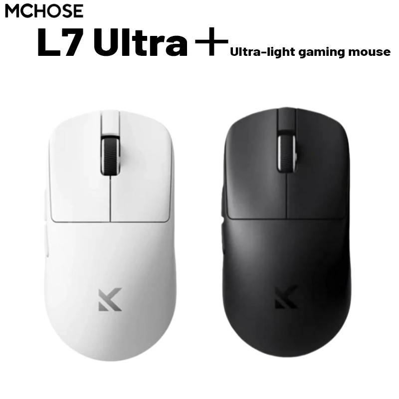 MCHOSE L7 Ultra+ Medium Large Hand Mouse Game E-Sports Paw3950 Wireless Three Mode Lightweight