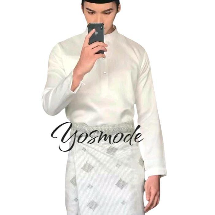 SETELAN BAJU KOKO PRIA TELUK BELANGA MELAYU SETELAN BAJU KOKO CELANA PAKAIAN MUSLIM PRIA HINGK