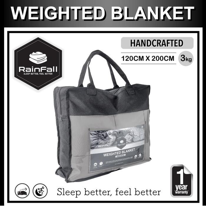 Rainfall 3 Kg Heavy Weighted Blanket Selimut Berat